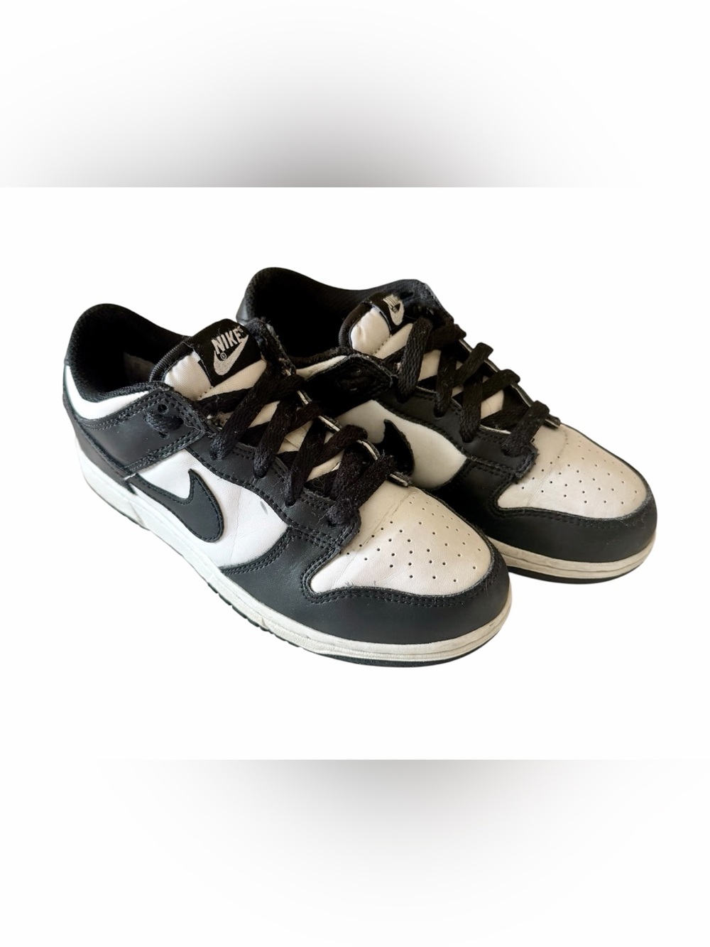 Nike Dunk Low Black and White Panda’s in Size 2Y